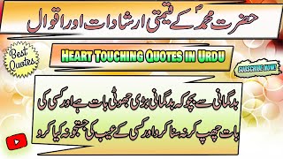 Spiritual Collection of Hazrat Mohammad SAW Quotes in Urdu | Life Changing Quotes | Heart Touching