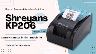 Shreyans KP206 Retail POS Thermal Receipt Printer (58 mm) #billingmachine