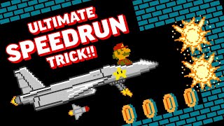 Ultimate World 1-2 SPEEDRUN Trick in Super Mario Bros. (NES)!!