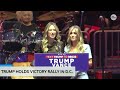 trump s pre inauguration victory rally opens with girls gone bible prayer for us president elect