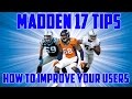 MADDEN 17 HOW TO USER CONTROL  - MADDEN 17 DEFENSIVE TIPS USER CONTROL - LIKE A BOSS!