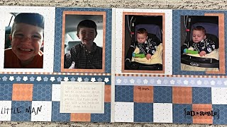 Scrapbook with Me! Creative Memories Welcome Baby Project Recipe- Baby Theme 2 Page Layout