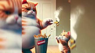 please note smoke 🚬 # cat imotional life 😭