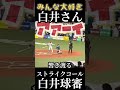 名物審判員 白井 一行審判員 今年初の球審