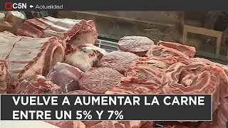 OTRO GOLPE al BOLSILLO: VUELVE a AUMENTAR la CARNE entre un 5% y 7%