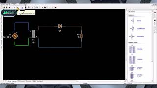 Halfwave Rectification using Circuit Wizard