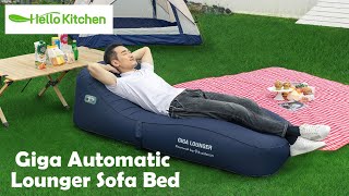 Giga Automatic Inflatable Lounger Waterproof Lazy Sofa Air Bag Bed - Get it from Hello Kitchen!