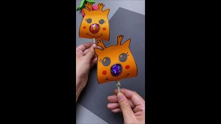 Christmas elk lollipop  quick to make# Christmas handwork# creative handwork# parent-child handwork