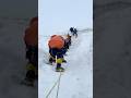 Climbing on over hanging below Manaslu camp 2 @8000_films #sherpa