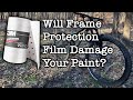 Frame protection tape: did it damage my paint?