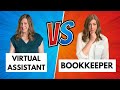 Virtual Assistant vs. Bookkeeper job (work-from-home job descriptions)