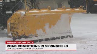 Springfield DPW working on winter storm cleanup