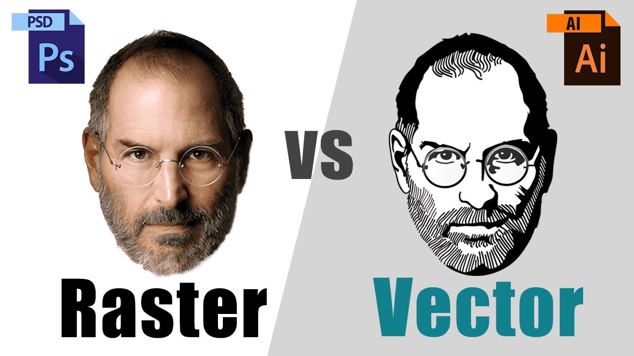 Vector Vs Raster Explained - What Is DIFFERENCE? - YouTube