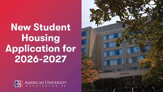 New Student Housing Application for 2026-2027