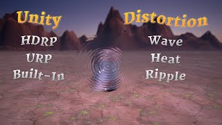 Unity Shader Graph - Distortion and Ripple Effect (URP, HDRP, Built-In)