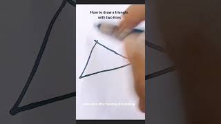 how to draw a triangle with two lines #easypuzzles #braintest