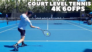 Andy Murray Court Level Practice | (4K 60FPS) 2022 Australian Open