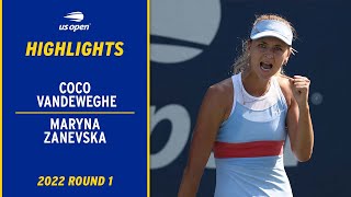 Coco Vandeweghe vs. Maryna Zanevska Highlights | 2022 US Open Round 1