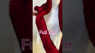 Wholesale MWfur Winter Women Warm Rex Rabbit Fur Shawl fur scarf dyed Knitted Real Fur Scarf