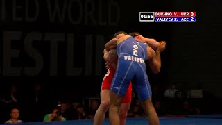 BRONZE FS - 61 kg: Z. VALIYEV (AZE) df. V. DUKHNO (UKR), 6-4