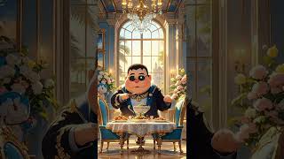 even if he is rich,he is still him#doraemon #giant #rich #palace #eating #funnyvideos #shorts