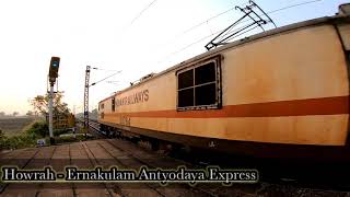 Howrah-Ernakulam Antyodaya Express On Maximum Permissible Speed|Santragachi Wap7🔥🔥|