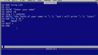 QBASIC Program -6 len function