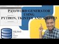 Password Generator using Python, Tkinter and SQLite3