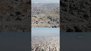 Drone footage shows Gaza before and after Israel's military operation in the Palestinian enclave.