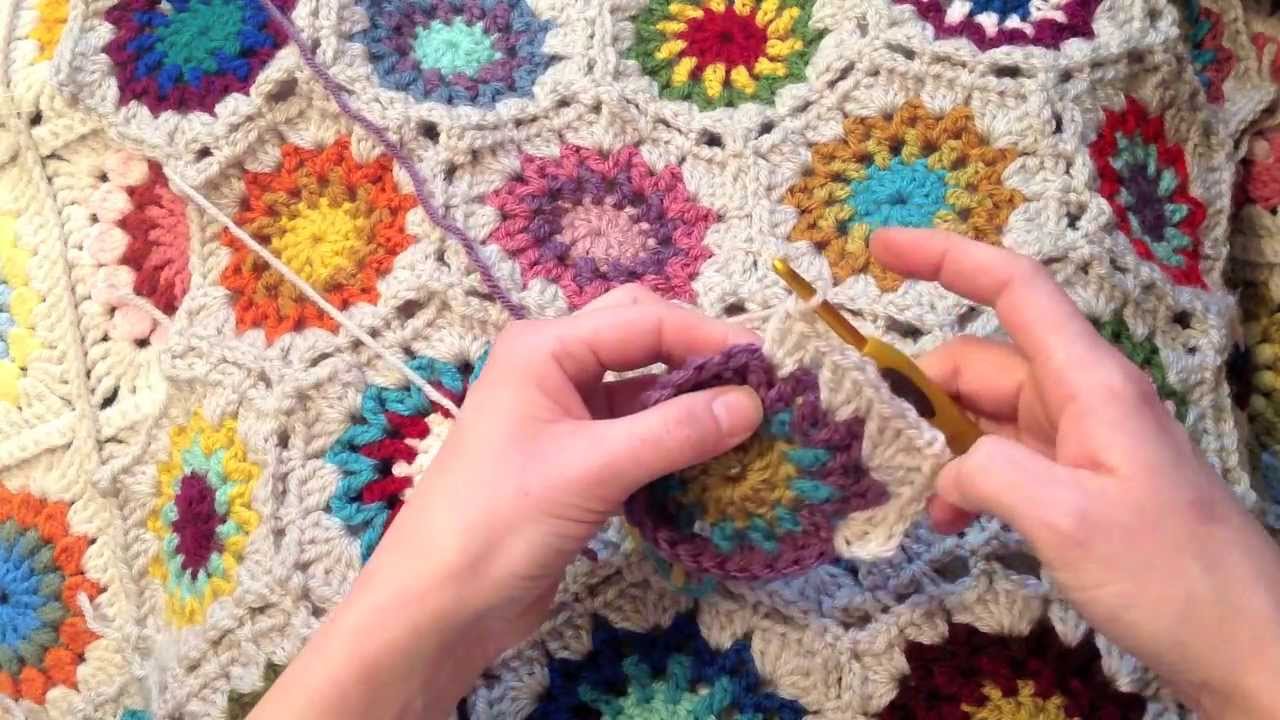 Indie Lovely Star Flower Hexagon Crochet Pattern - YouTube