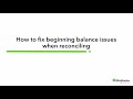 How to Fix Beginning Balance Issues in QuickBooks | Introduction to QuickBooks Online