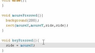 Processing: Interactivity part 4