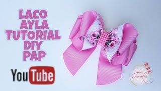 Laço de Gorgurão 🎀 Laço Ayla 🎀 DIY  🎀 Pap 🎀 Tutorial 🎀 By Iris Lima