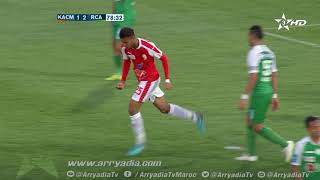 #بطولة_إتصالات_المغرب|د.23| الكوكب المراكشي 1-2 الرجاء الرياضي هدف سعد أگوزول في الدقيقة 79.