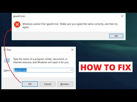 Windows cannot find GPEDIT.MSC | HOW TO FIX