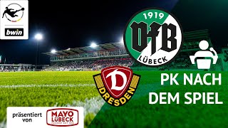 PK nach dem Auswärtsspiel || Dynamo Dresden vs. VfB Lübeck || Saison 2023/24