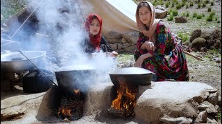 Shepherd Girl Cooking Organic Food by the Rivers and Mountains of Afghanistan | Village Life