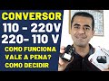 Conversor transformador 110 para 220 e 220 para 110 V