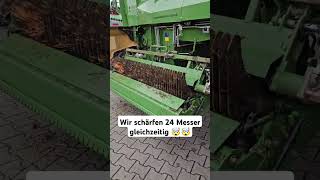 Wir schärfen alle Messer am Krone RX 400 L gleichzeitig 😬😬#krone #thepowerofgreen #landtechnik