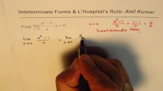 Indeterminate Limits with L'Hopital's Rule for Exponential Function