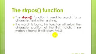 Learn PHP Lecture 4 PHP String Variables, Continue