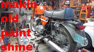 barn find Jawa motorcycle weld and shine