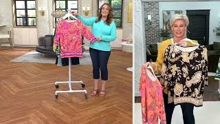 Belle by Kim Gravel TripleLuxe Knit Pretty in Paisley Top on QVC