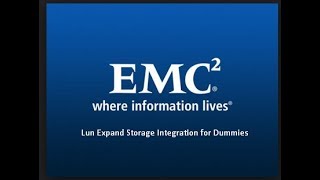 Lun Expand Storage Integration for Dummies Volume1 Expand a VNX LUN