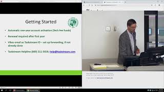 Getting Started/Taskstream Log in