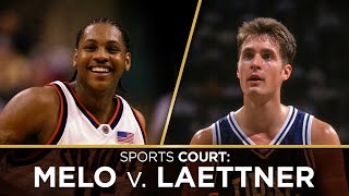 Is the greatest NCAA tournament player ever Carmelo Anthony or Christian Laettner?