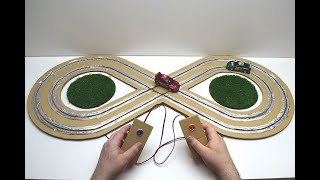 How to make a track for a machine made of cardboard