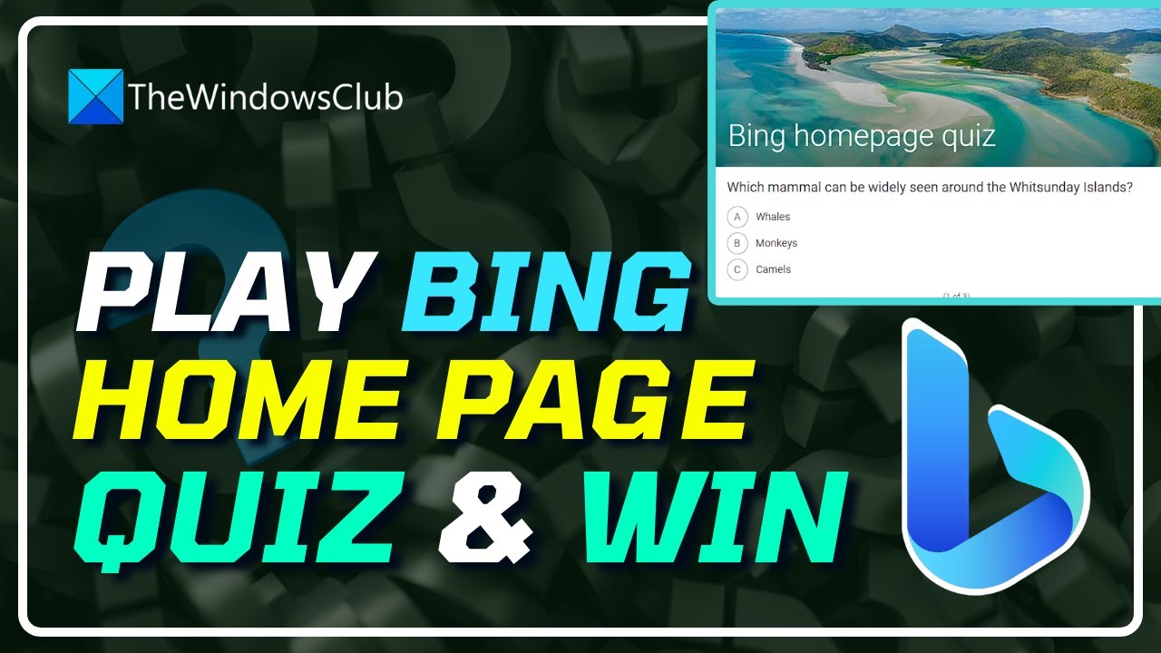 How To Play Bing Homepage Quiz And Win? (Microsoft Rewards) - YouTube