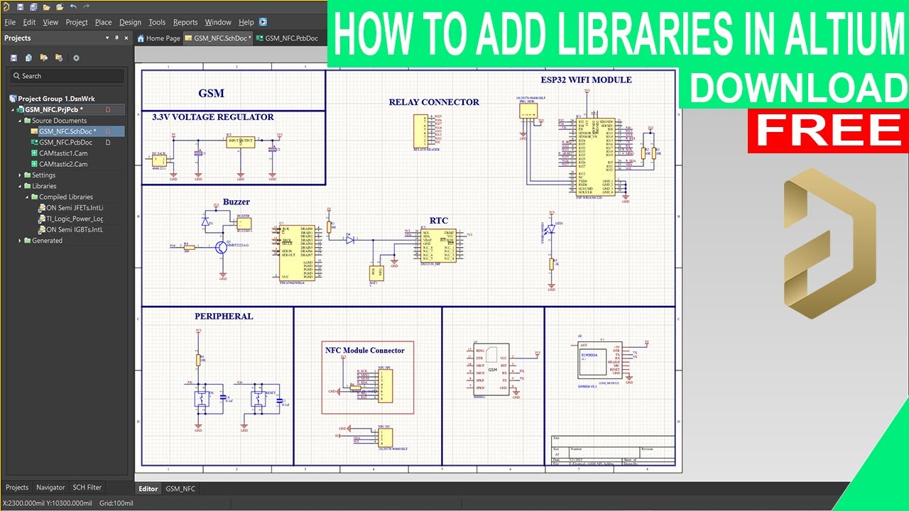 How To Add / Download Free Altium Libraries [ Altium Libraries ] - YouTube