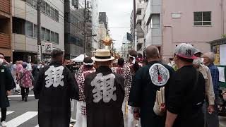 下谷神社大祭　東上野二丁目町会神輿渡御　スタート　2022/5/8 15